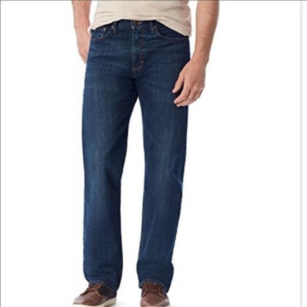 Wrangler Authentic Dark Denim Jeans 42 X 32